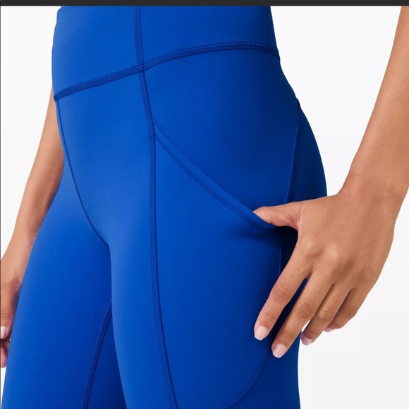 Lulu Invigorate sz 4 in Cerulean Blue Tights - Picture 3 of 4